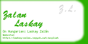 zalan laskay business card